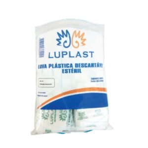 LUVA PLASTIVA ESTÉRIL C/100 - LUPLAST