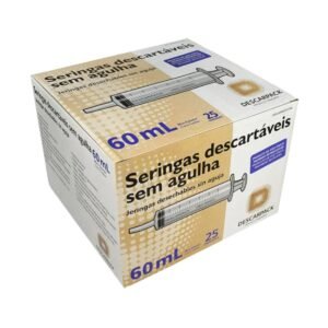 SERINGA HIPODÉRMICA 60ML SEM AGULHA SLIP C/25 - DESCARPACK